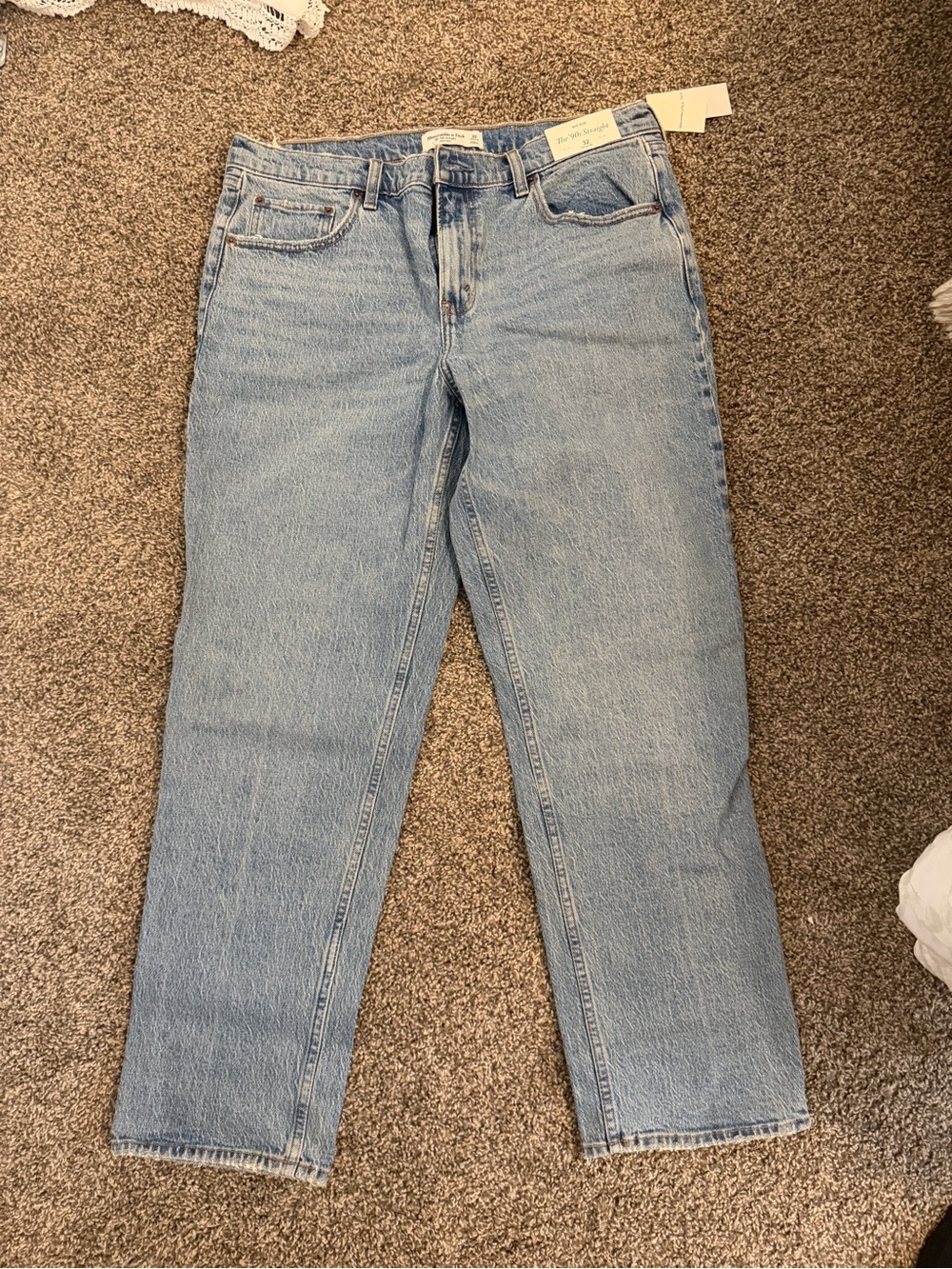Abercrombie & Fitch Light Blue Straight Leg Jeans